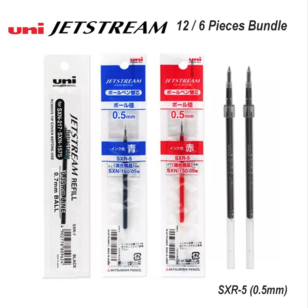uni-jetstream-pen-refill-0-5mm-sxr-5-for-sxn-155-sxn-155s-sxn-150