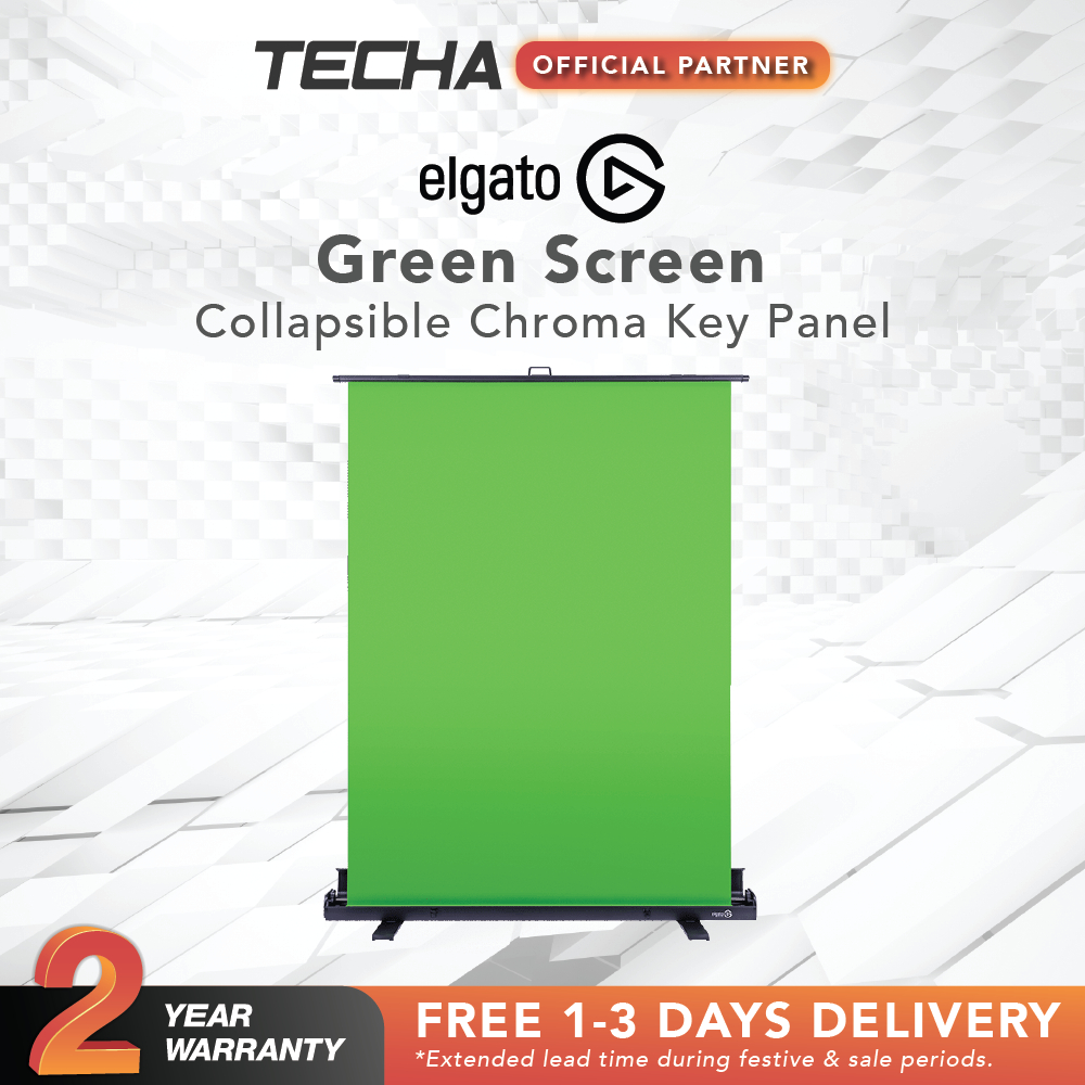 Elgato(エルガト) グリーンバック 折りたたみ式クロマキー背景布 Elgato Green Screen - 折りたたみ式クロマキー背景布 折り畳み式