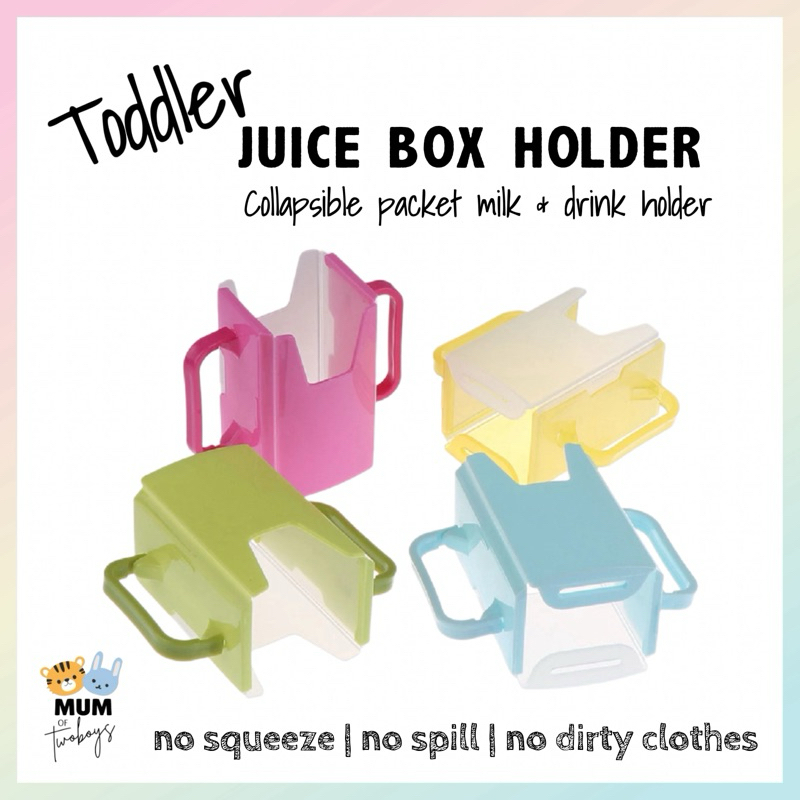 MUMof2boys adjustable juice box and milk holder Singapore