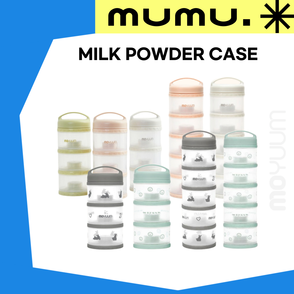 [Moyuum] Milk Powder Case – 3-Tier / 5-Tier – Black Rabbit / Mint Happy ...