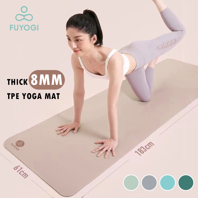 Tpe yoga mat 8mm discount