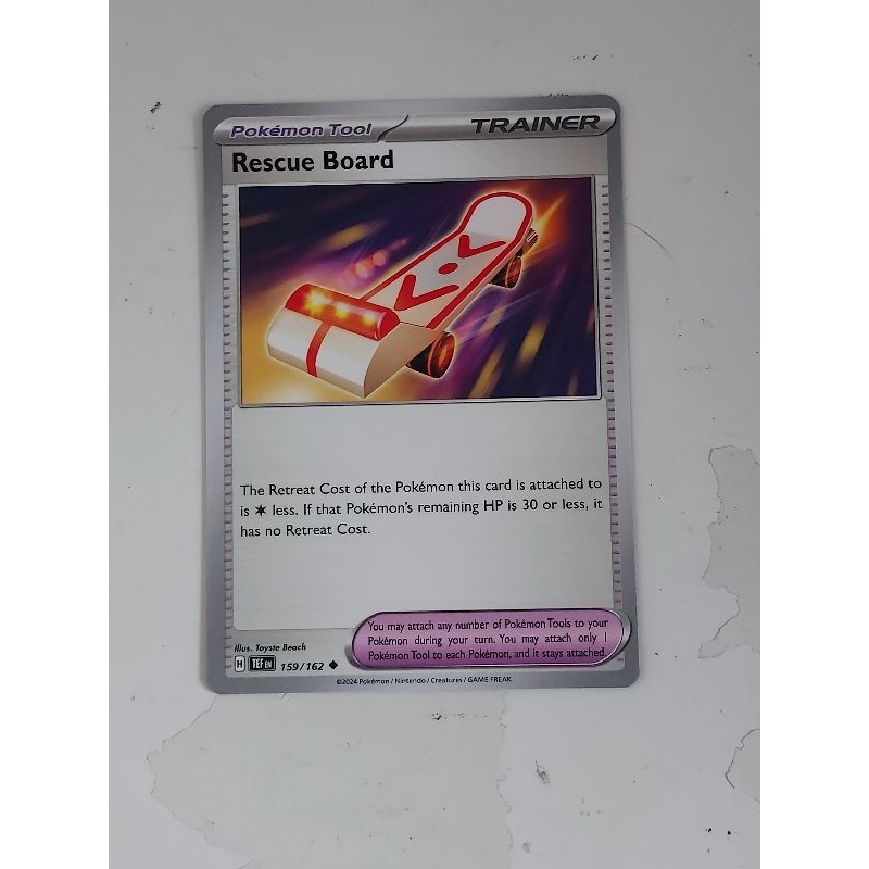 Pokemon rescue board trainer item temporal forces card | Shopee Singapore