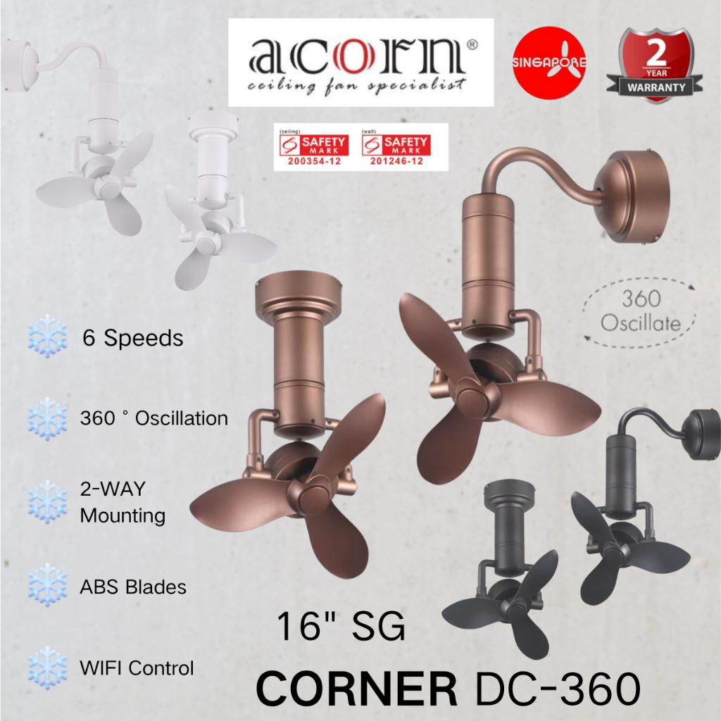 ACORN DC360 Smart Corner Fan 16