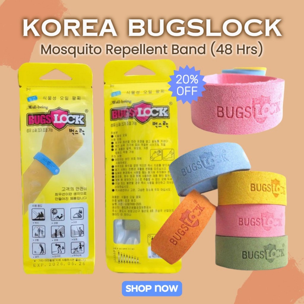Korea Bugslock Children mosquito band Bugs lock mosquito patch mosquito ...