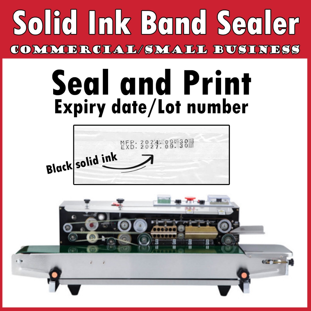 Royce Solid Ink Printing Band Sealer Print Expiry Date Lot Batch number ...