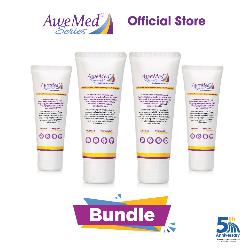 [Bundle Deal] 4x AweMed® Repair+ Daily Moisturiser 80ml | Shopee Singapore