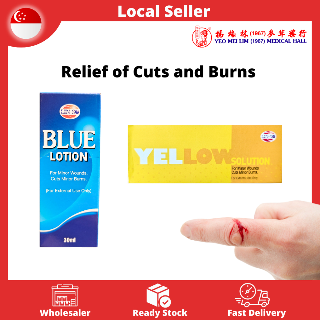 Blue Lotion Solution 30ml | Yellow Lotion Solution 30ml for Cut | Burn ...