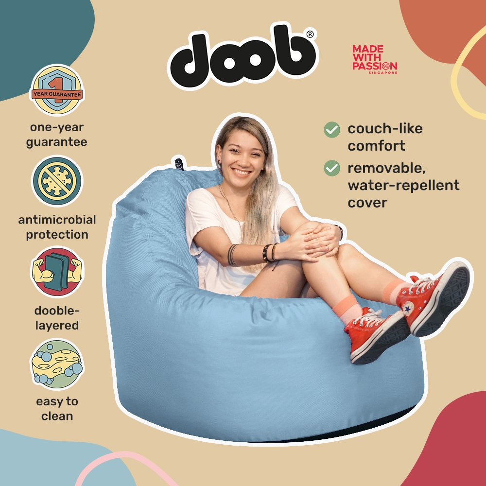 doob OOMPH Water Repellent Bean Bag Chair Shopee Singapore
