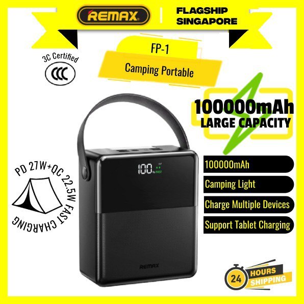 REMAX FP-1 27W+22.5W LED Lamp Fast Charging Power Banks 100000mah High ...