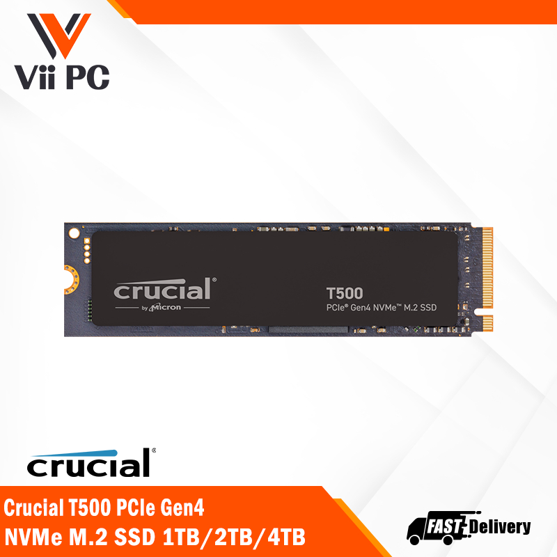 Crucial T500 (1TB/2TB/4TB) PCIe Gen4 NVMe M.2 SSD | Shopee Singapore