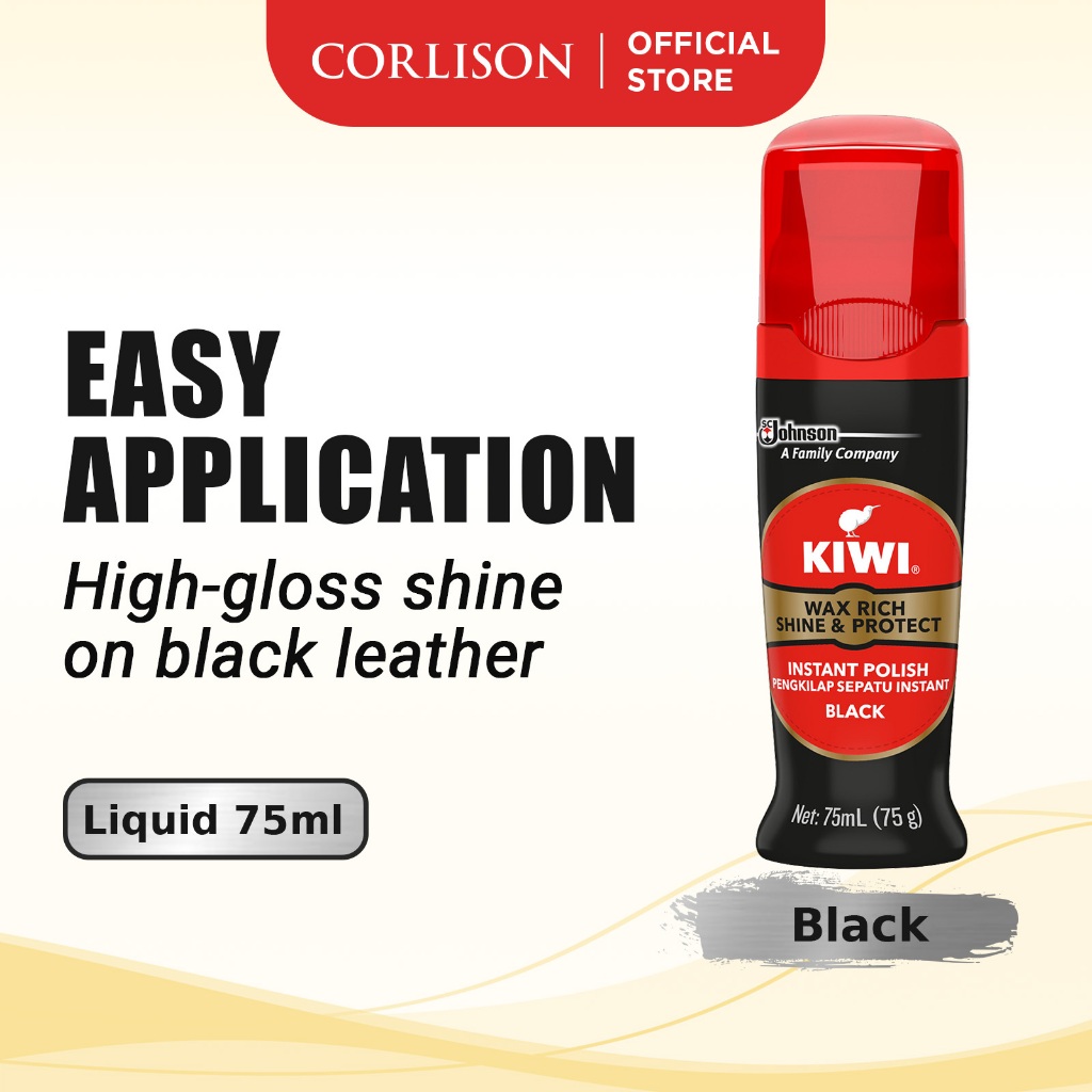 KIWI Paste Shoe Polish Wax Rich Shine Protect Liquid Assorted Shopee Singapore