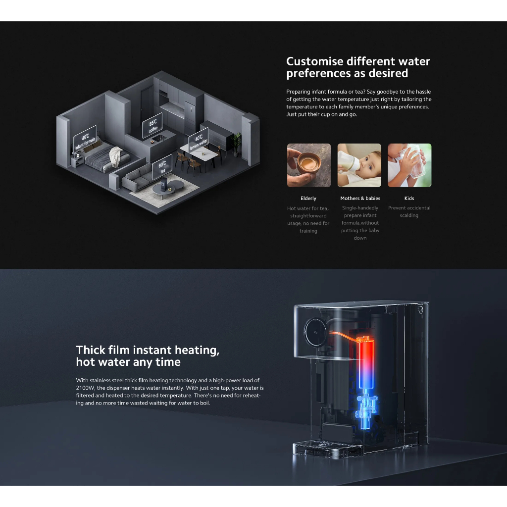 Xiaomi Smart Filtered Water Dispenser Pro | Shopee Singapore
