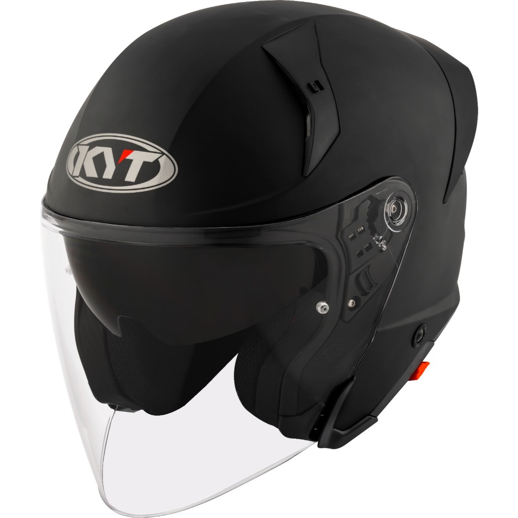 KYT TTR Jet Plain Matt Black Helmet PSB Approved Helmet