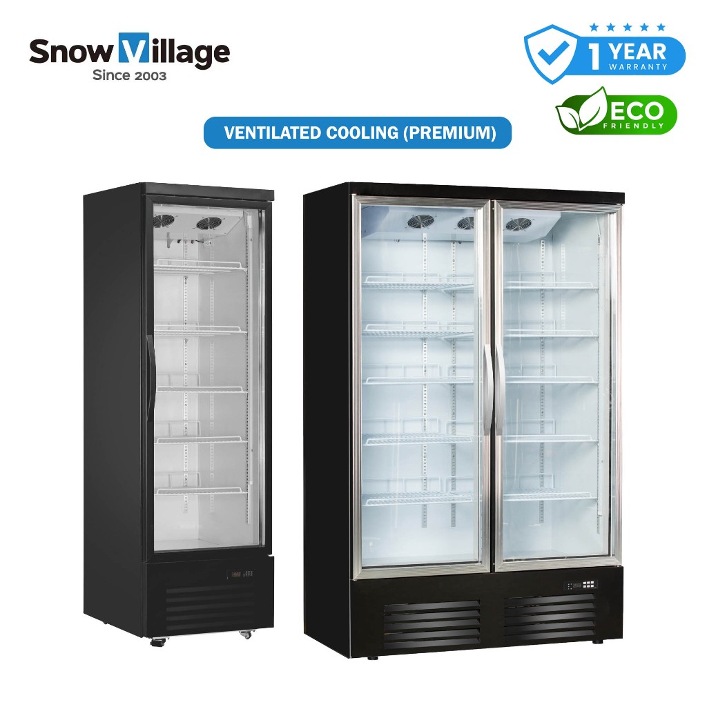 Snow Village Commercial Premium Upright Glass Showcase Ventilated ...