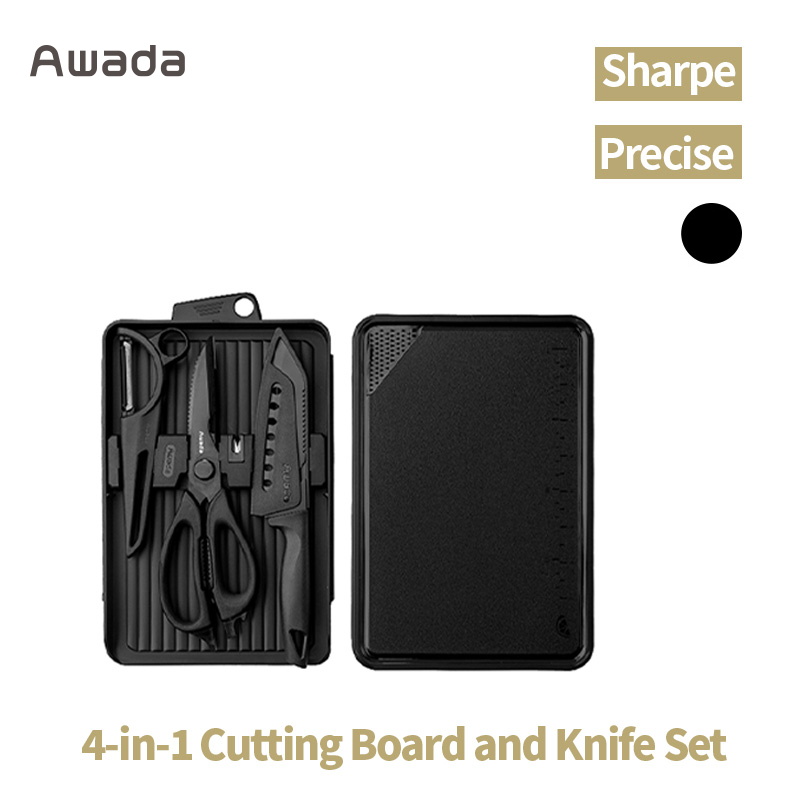 Awada Outdoor Cooking Tool Set – Portable Knife, Scissors & Cutting ...