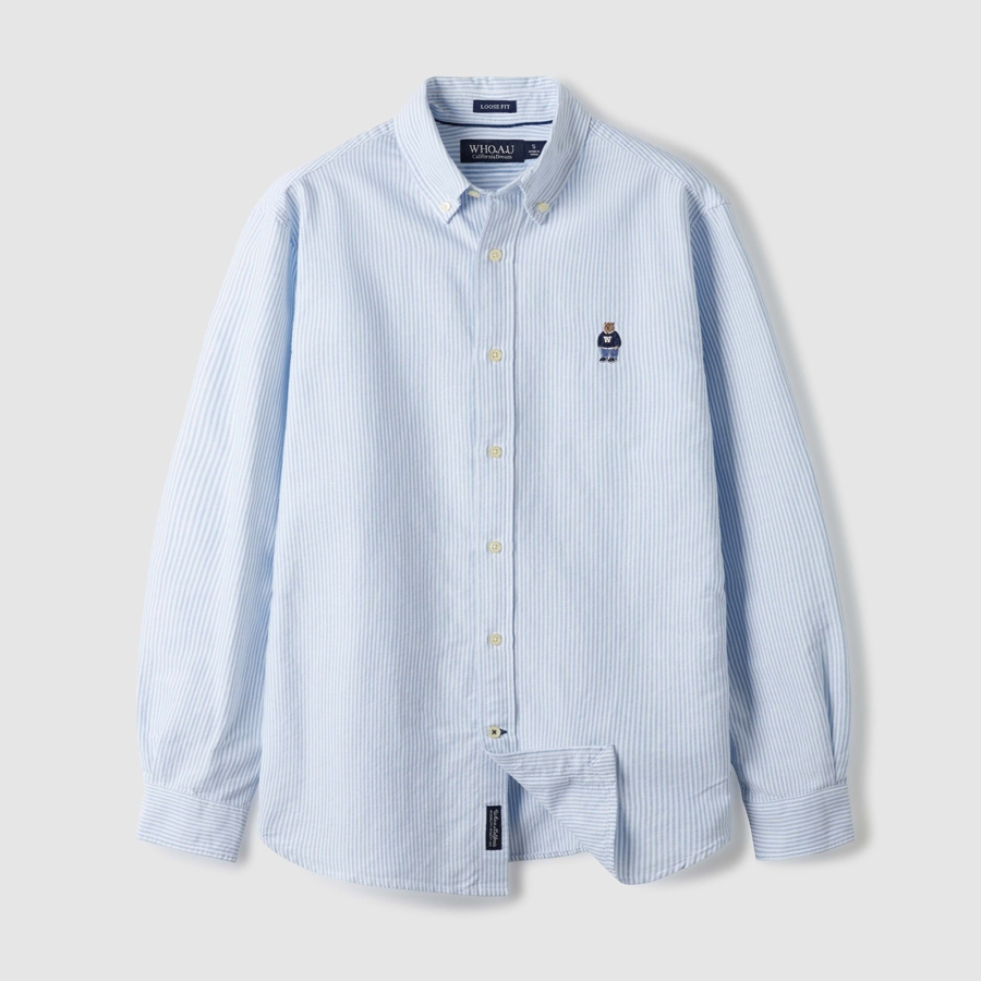 【WHO.A.U】Steve Stripe Long Sleeve T-shirt Steve Stripe Long Sleeve T-shirt - 후아유닷컴