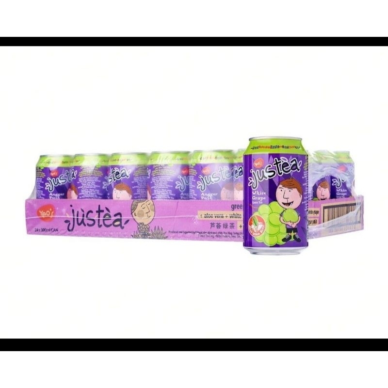 Justea with Aloe Vera bits 300ml x 24 cans | Shopee Singapore