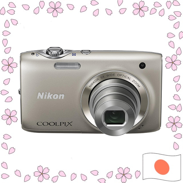 Nikon Digital Camera COOLPIX S3100 Champagne Silver S3100SL USED
