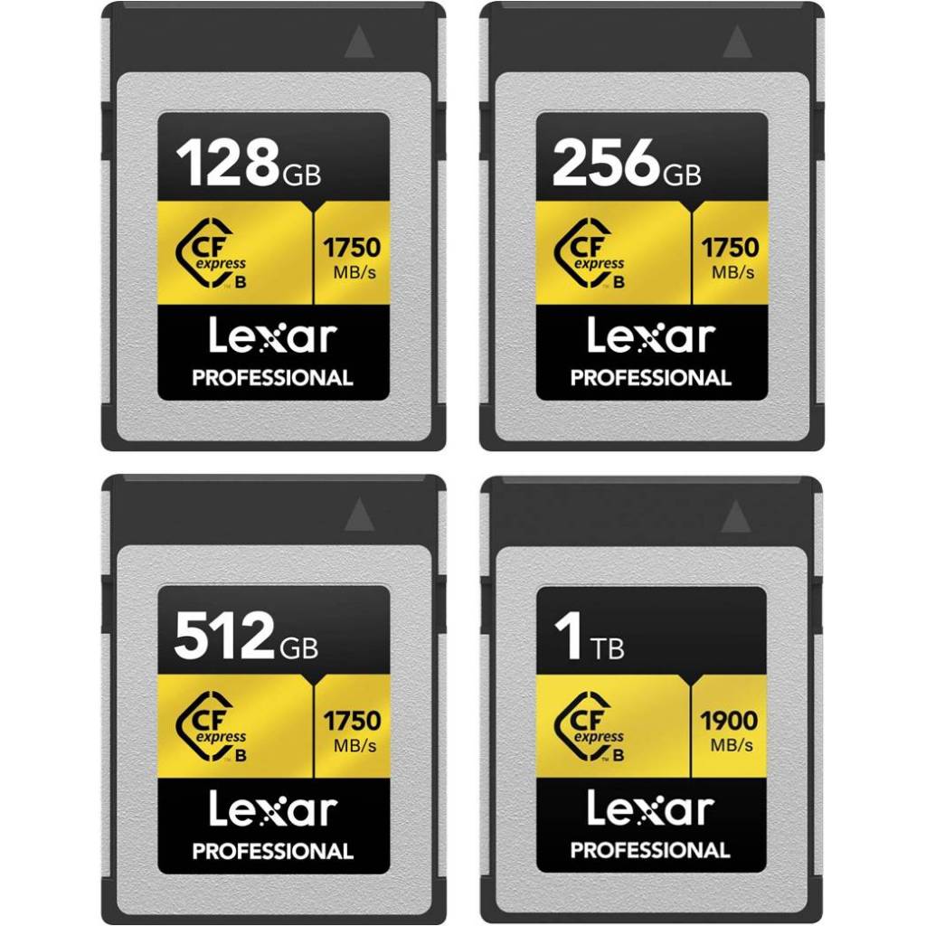 Lexar CF Professional CFexpress Type B Card Gold Series 128GB 256GB ...