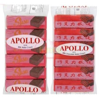APOLLO WAFER CHOCO (1011) APOLLO WAFER MILK (1010) 4 X12s X12G | Shopee ...