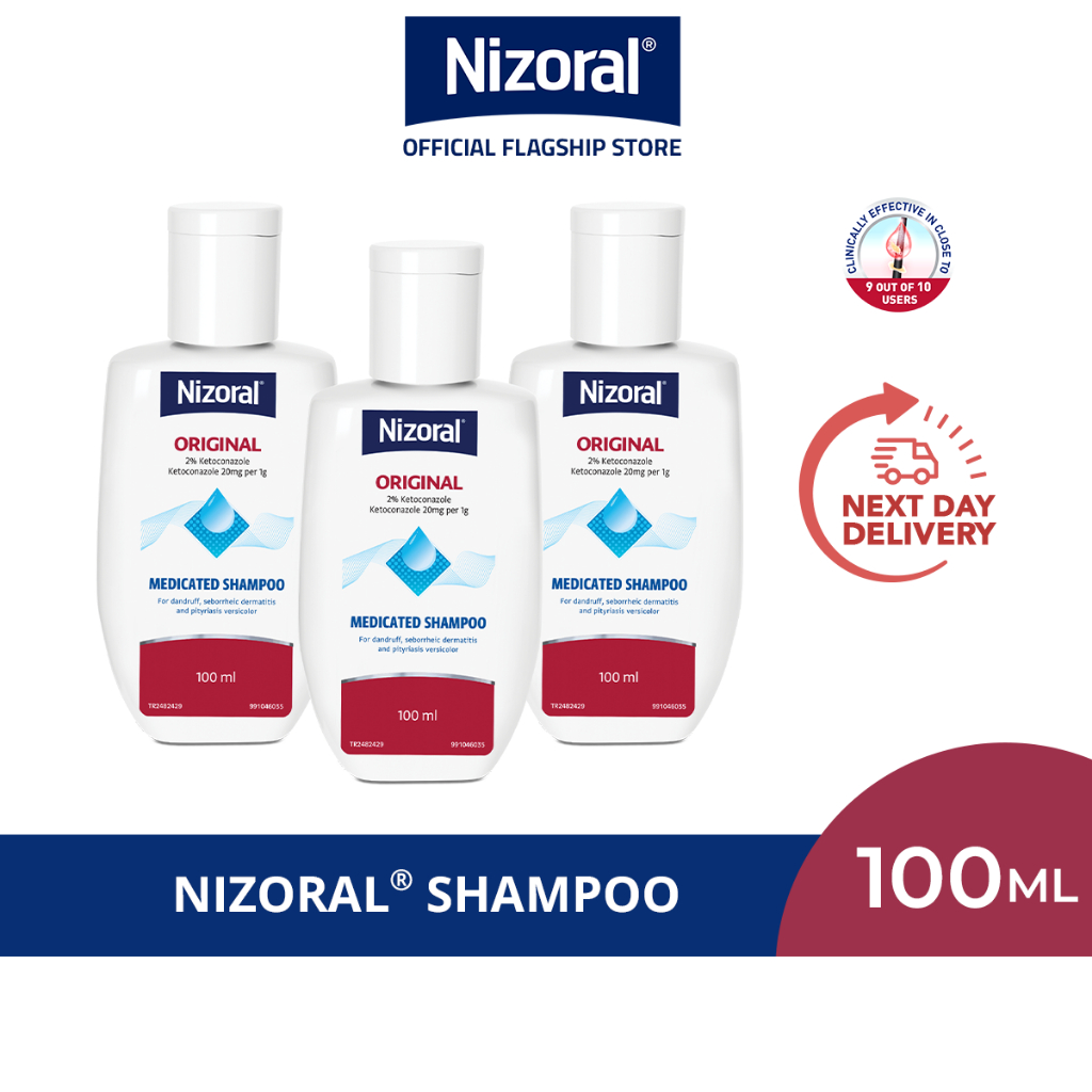 [NIZORAL OFFICIAL STORE]Nizoral® 2 Ketoconazole Antidandruff Shampoo 100mlSeborrheic