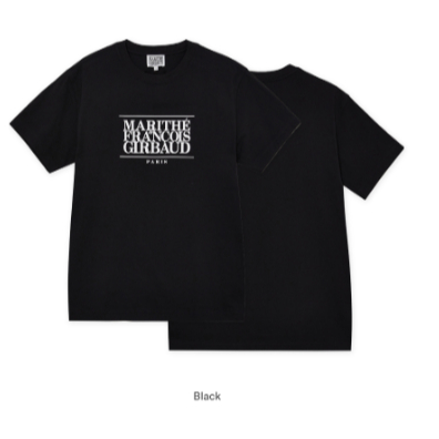 ♥MARITHE ♥CLASSIC LOGO TEE CLASSIC LOGO TEE black - MARITHÉ+FRANҪOIS GIRBAUD