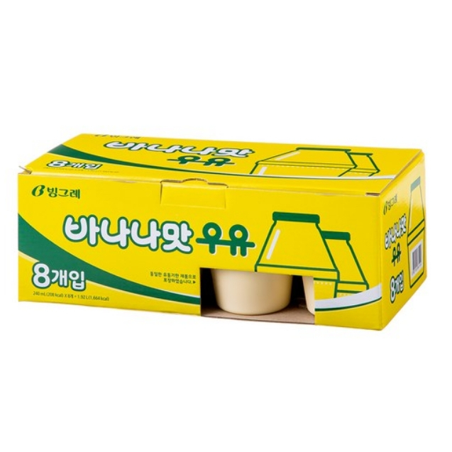 Korean Binggrae Banana Milk, 240ml, 8ea | Shopee Singapore