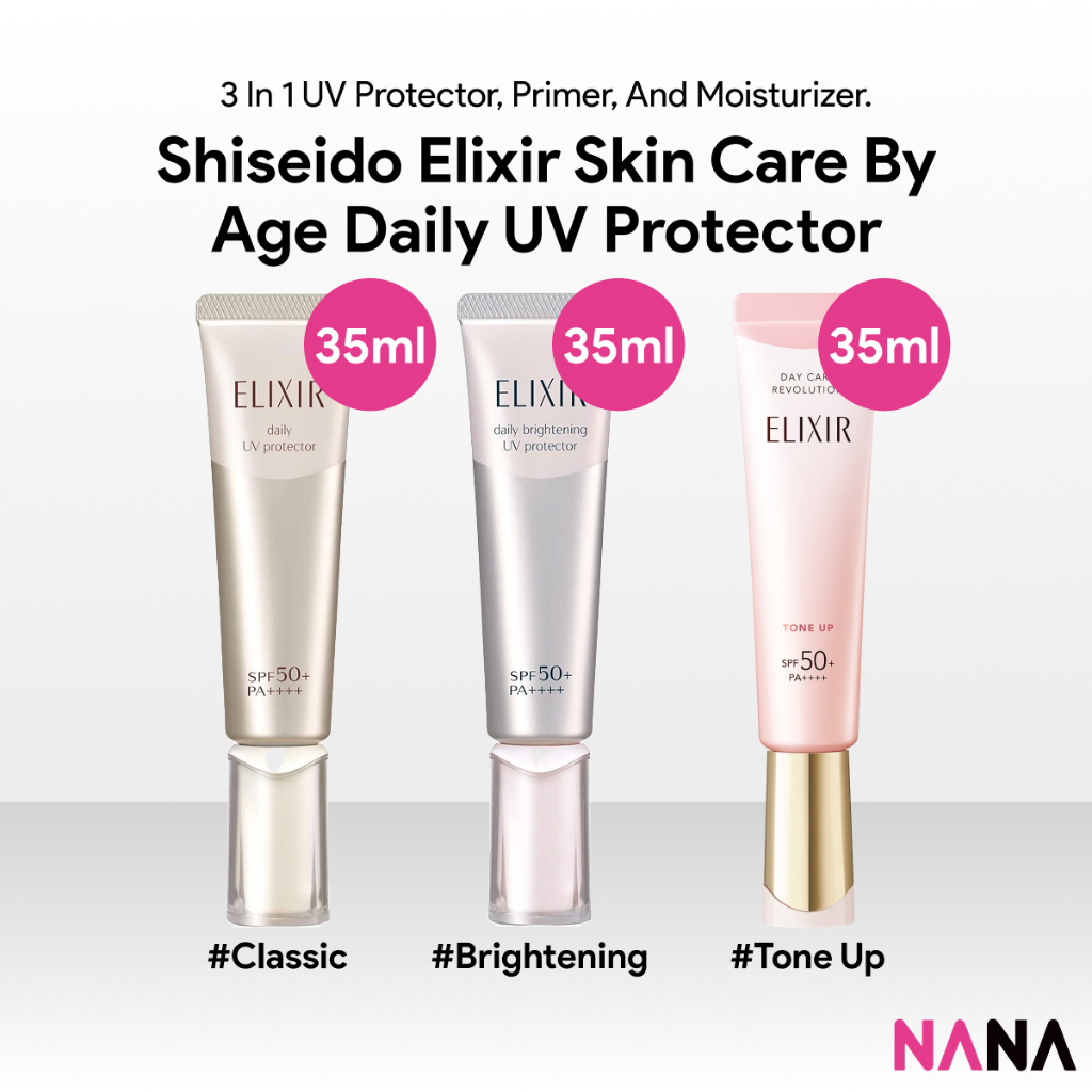 Shiseido Elixir Daily Care Revolution UV Protector SPF 50+ PA++++ 35ml ...