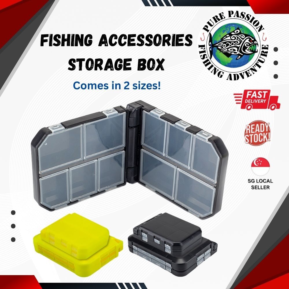 Waterproof Fishing Storage Box Accessories Terminal Tackle Hooks Lure ...