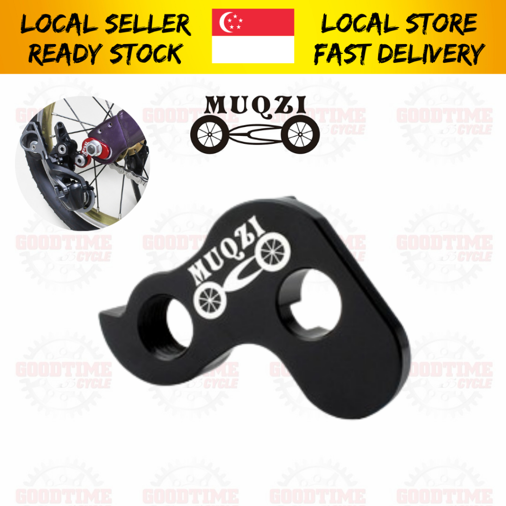 MUQZI 412 Folding Bike Frame Rear Derailleur Tail Hook 3 Speed Hanger Extension Single Speed Refit Derailleur Shopee Singapore