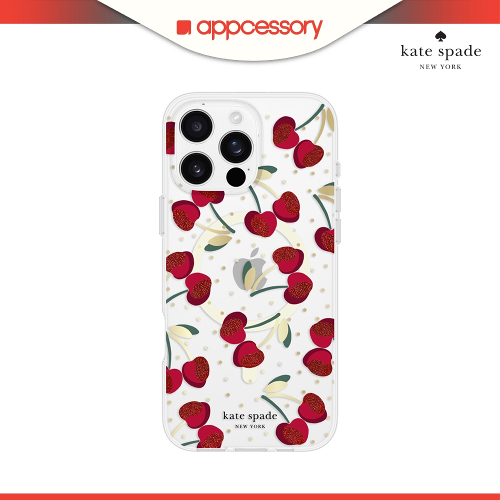 Kate Spade New York Cherry Dot Gems Magnetic Case for iPhone 16 16 Plus 16 Pro 16 Pro Max Shopee Singapore