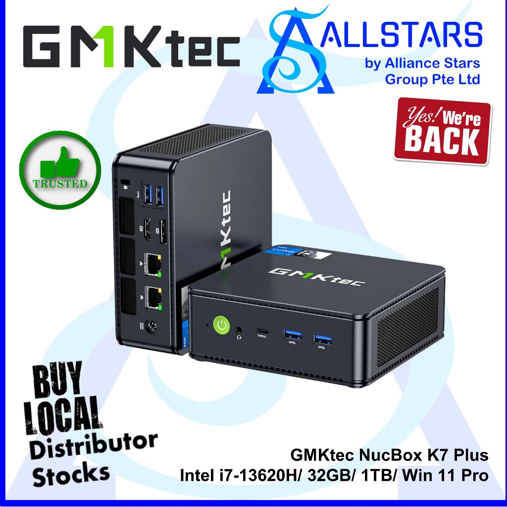 (ALLSTARS) GMKtec NucBox K7 Plus Intel i7-13620H/32GB/1TB/BT5.2/WiFi6 ...