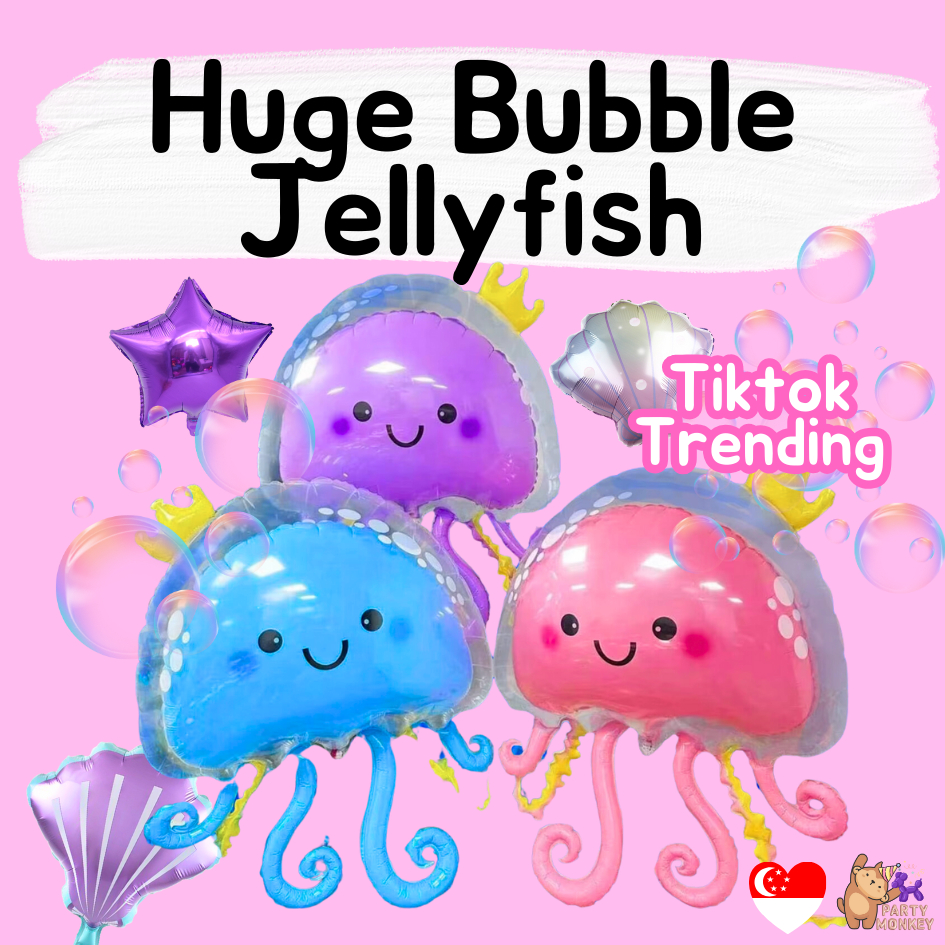[SG SELLER] Jellyfish Balloon Underwater Birthday Party Theme ...