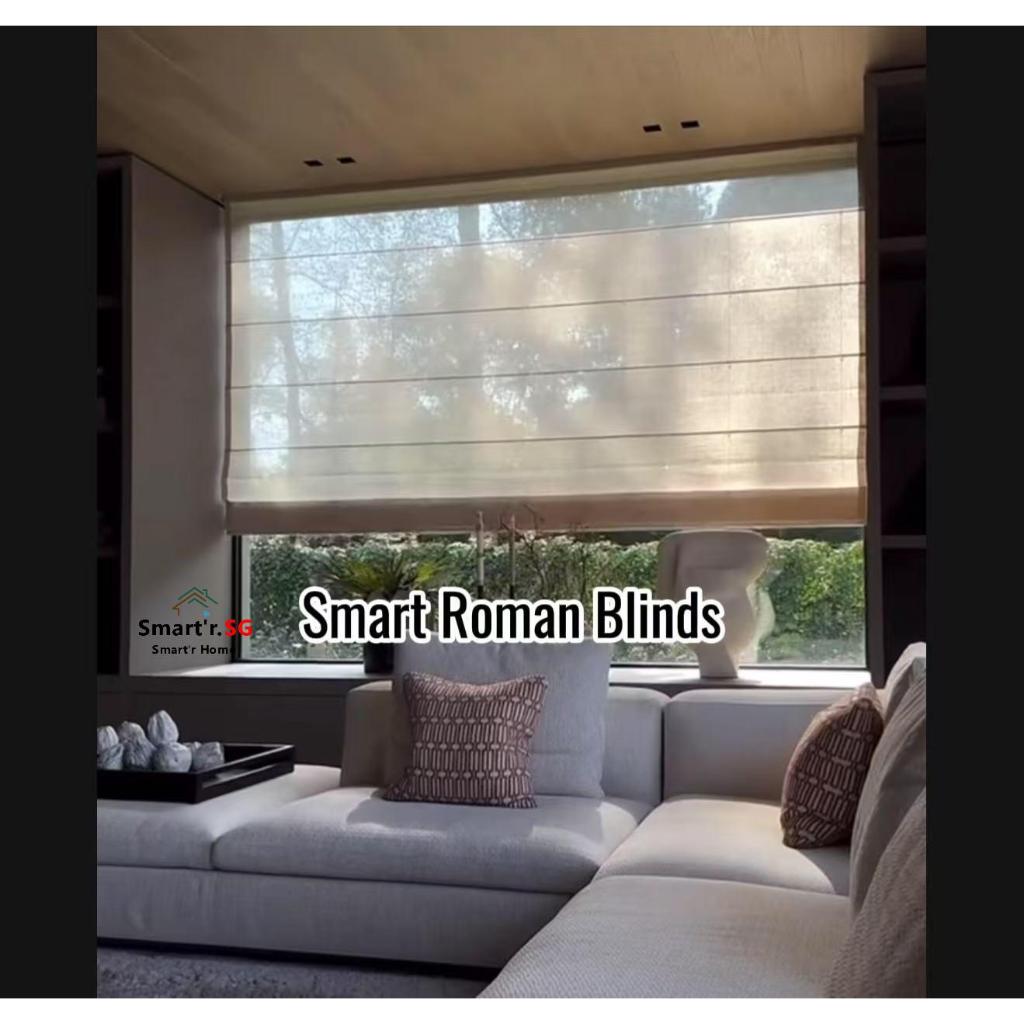 Tuya DOOYA WIFI ZigBee Smart Roman Blinds | Shopee Singapore