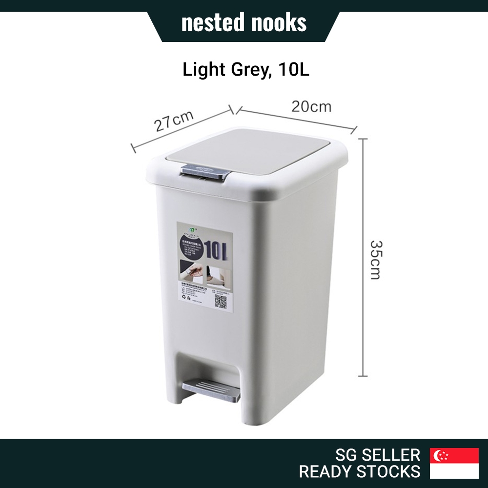 Premium Thick Quality Dual 2 Way Step Pedal and Press Button Trash Bin ...