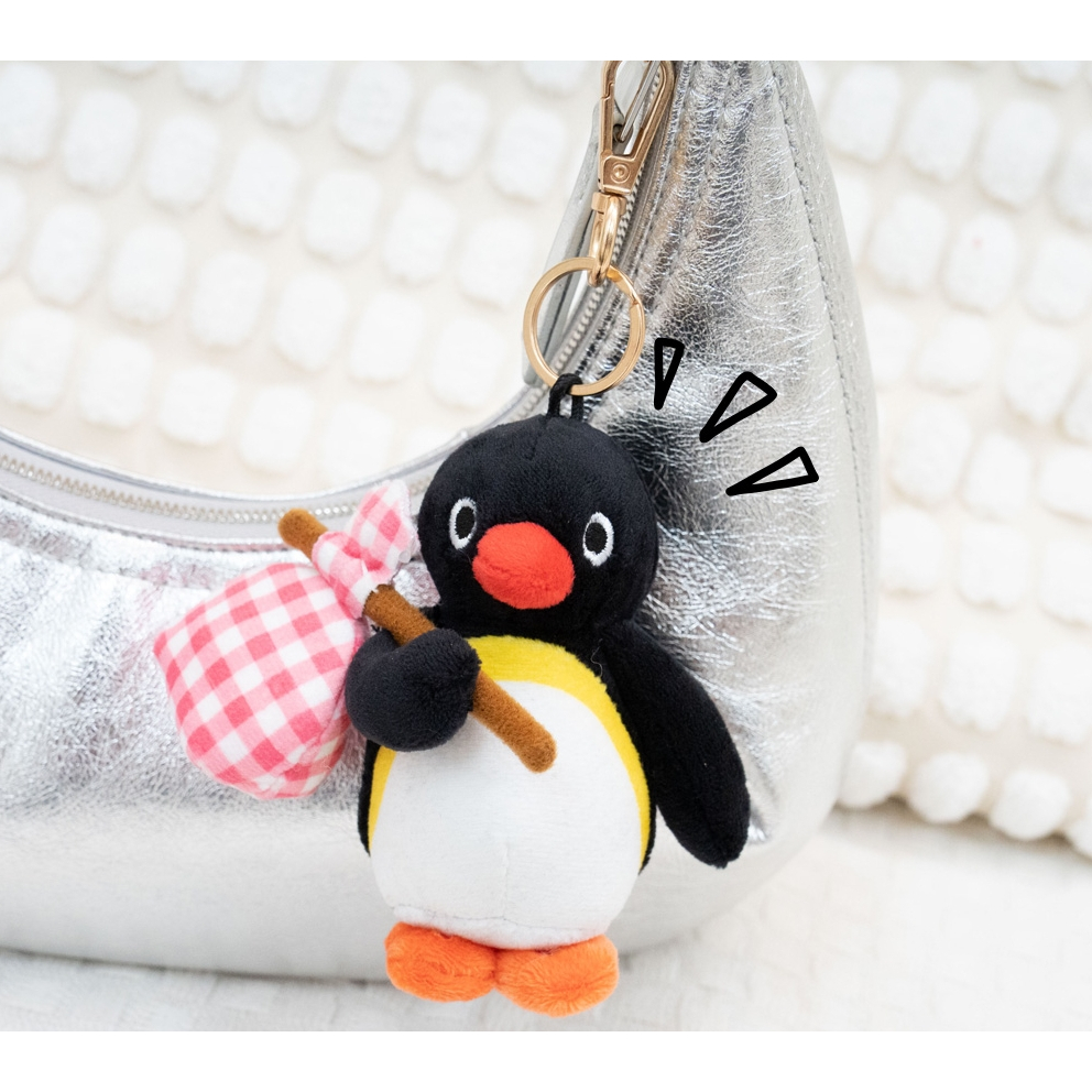 Traveler Pingu Penguin Plush type Bag Charm Key Ring Keychain Accessory ...