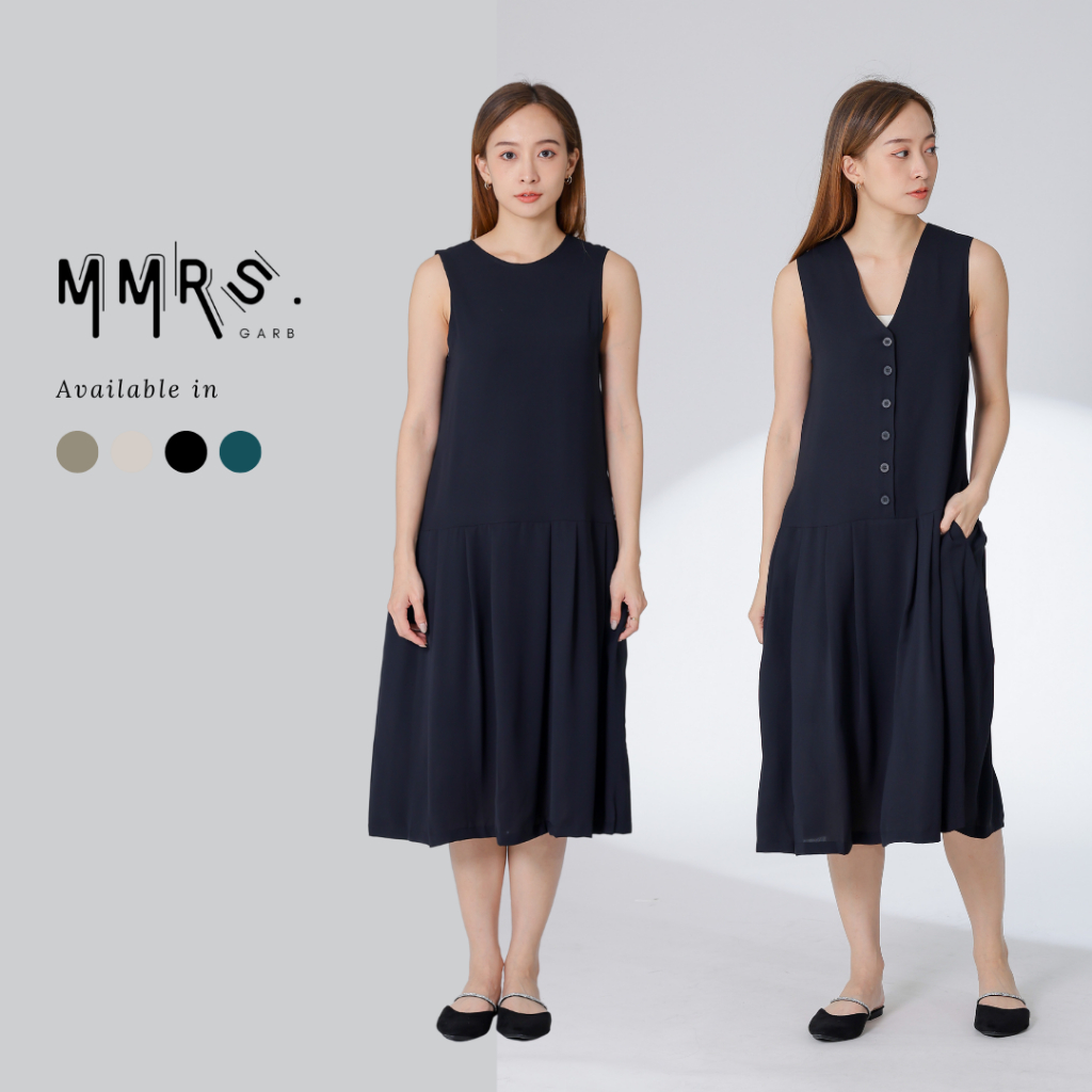 MMRS. Garb - Corrine Reversible Dress - Black | Shopee Singapore