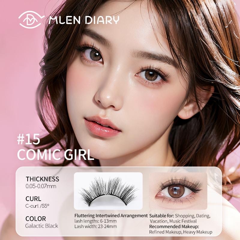 [WELCOME SET - DENSE] MLEN 4th Gen Magnetic Lashes (Comic Girl With ...