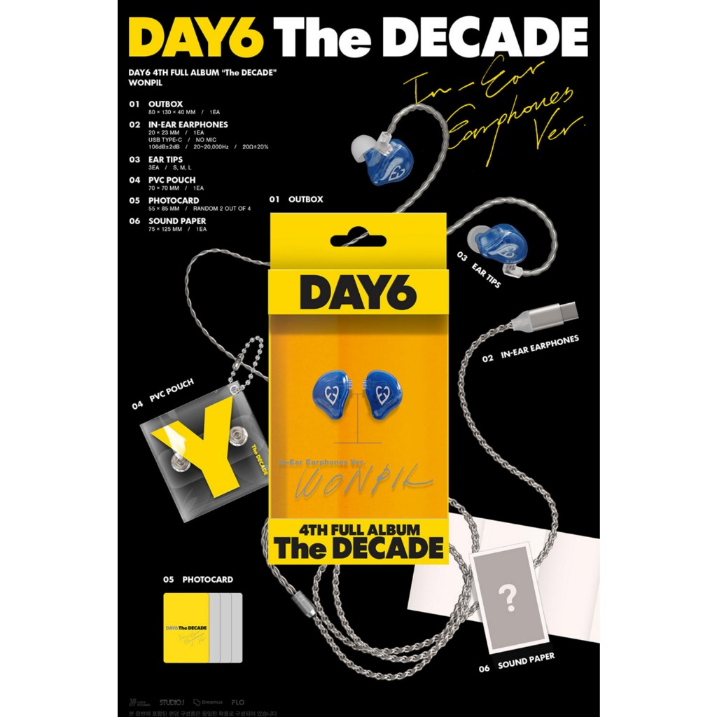DAY6 [THE DECADE] In-Ear Earphones Ver / 4th Full Album | Shopee