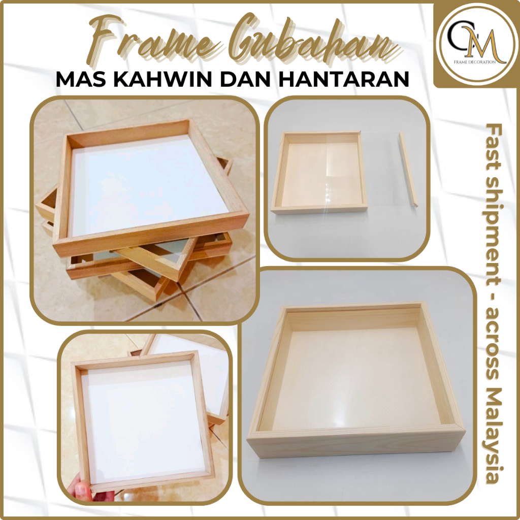 Shadow box frame diy frame mas kahwin empty frame | Shopee Singapore