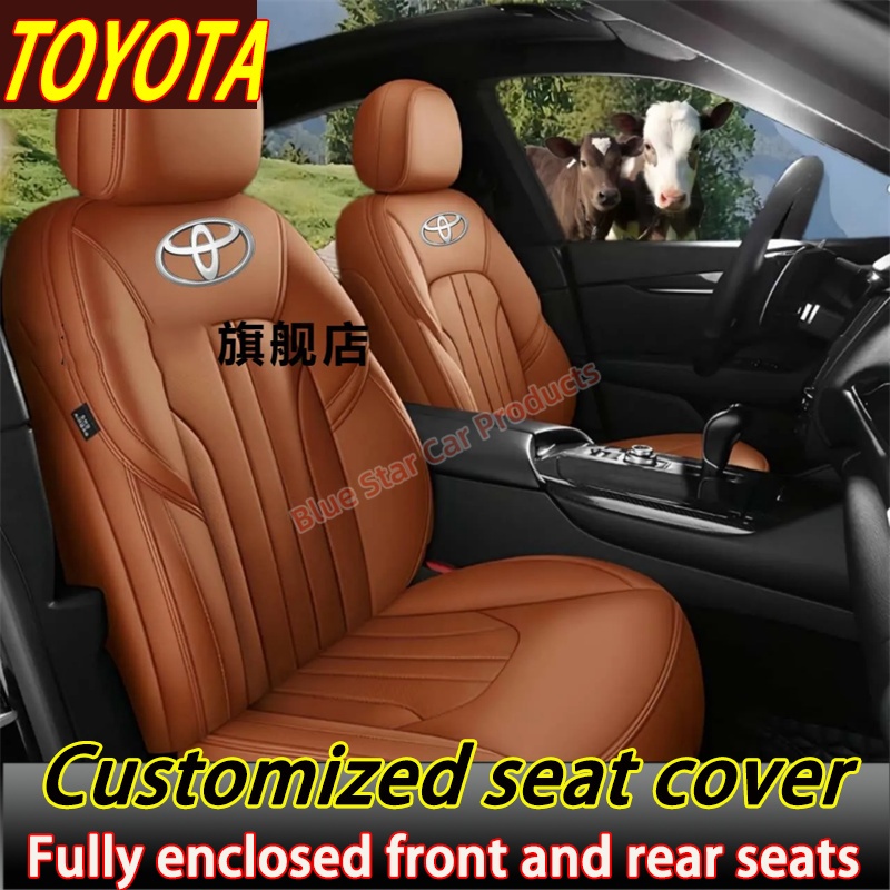 TOYOTA Genuine Leather Car Seat Cover Special Cushion All Season ...