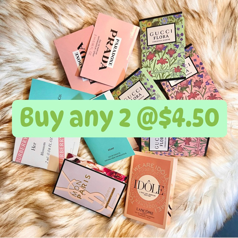 Perfume samples 2ml [SG Ready stock] | Shopee Singapore