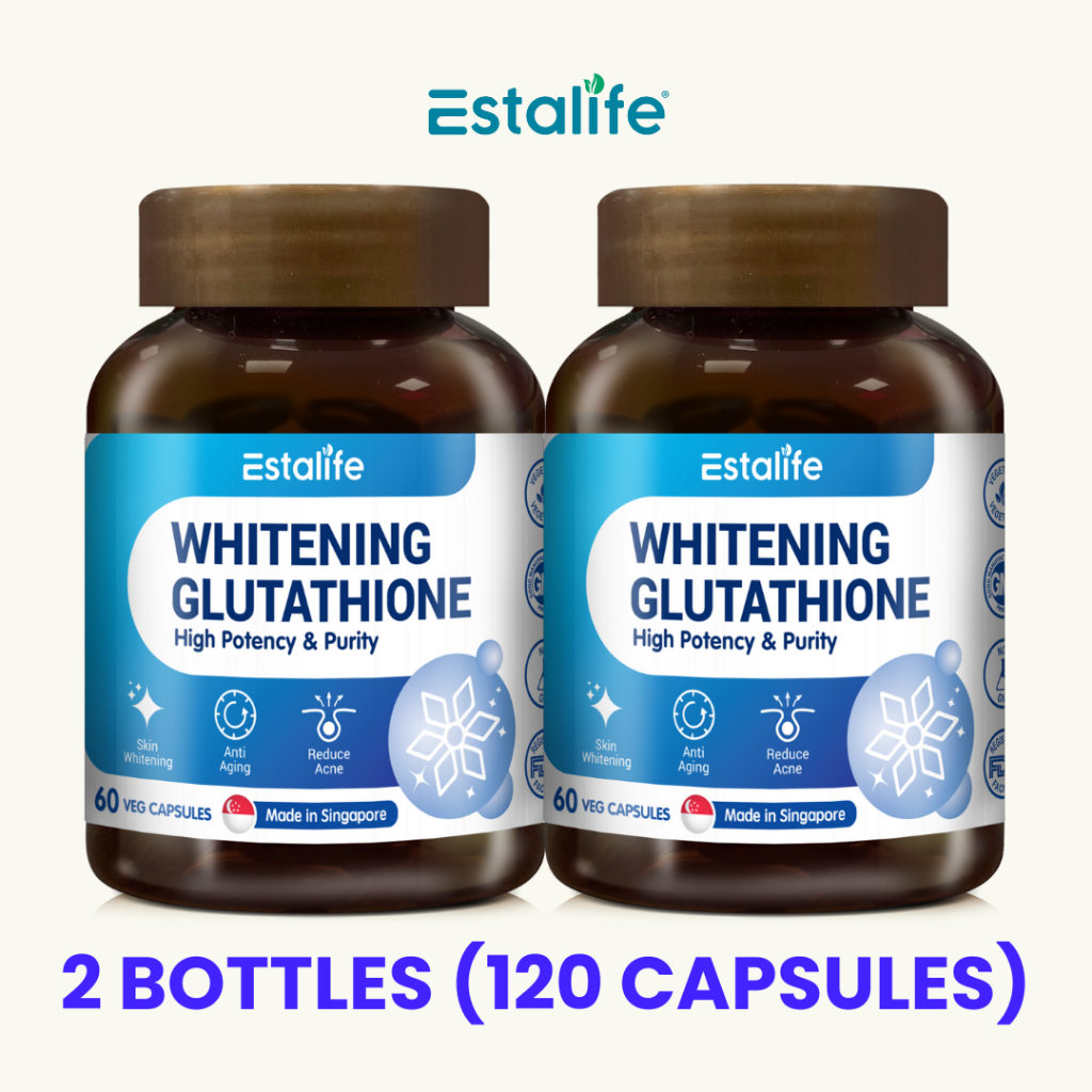 Estalife Whitening Glutathione 500MG | Skin Supplement |  | Brightening |  Liver | 60 Capsule | Shopee Singapore