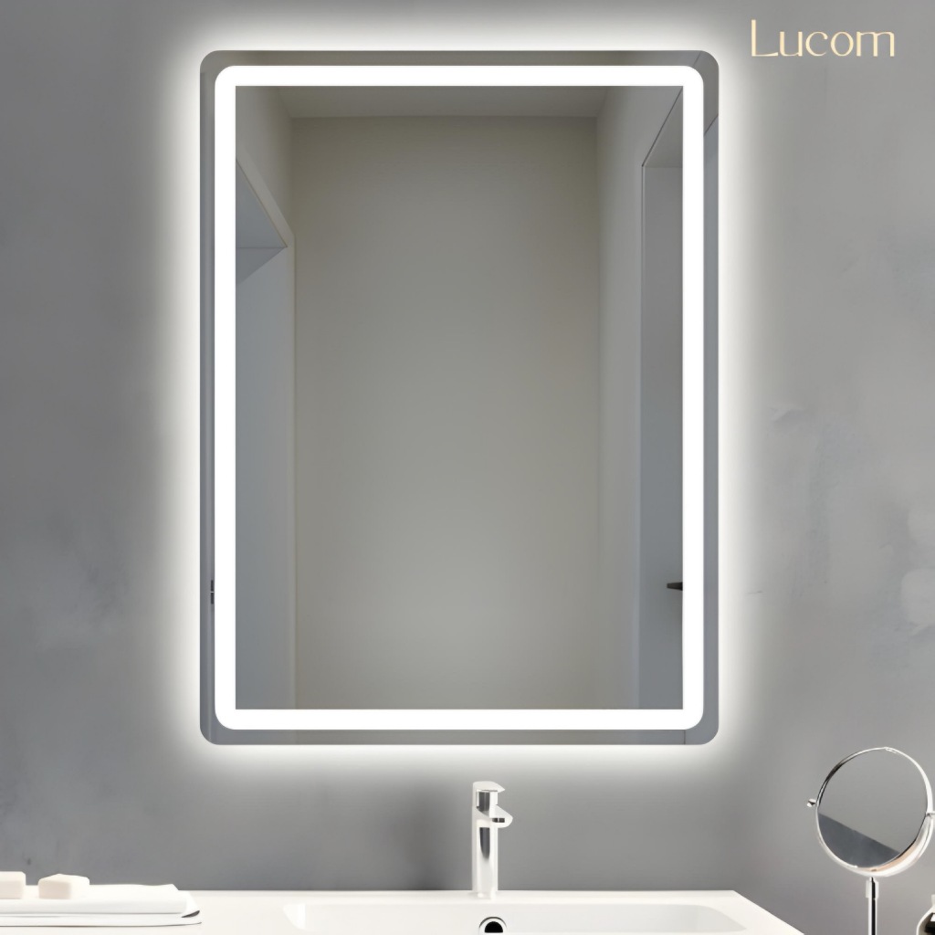 【SG seller】LUCOM 3 Colour LED Smart Mirror Wall/ Bathroom Mirror/ Wall ...