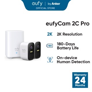 eufy Security, eufyCam 2C Pro 2-Cam Kit, Home Security System with