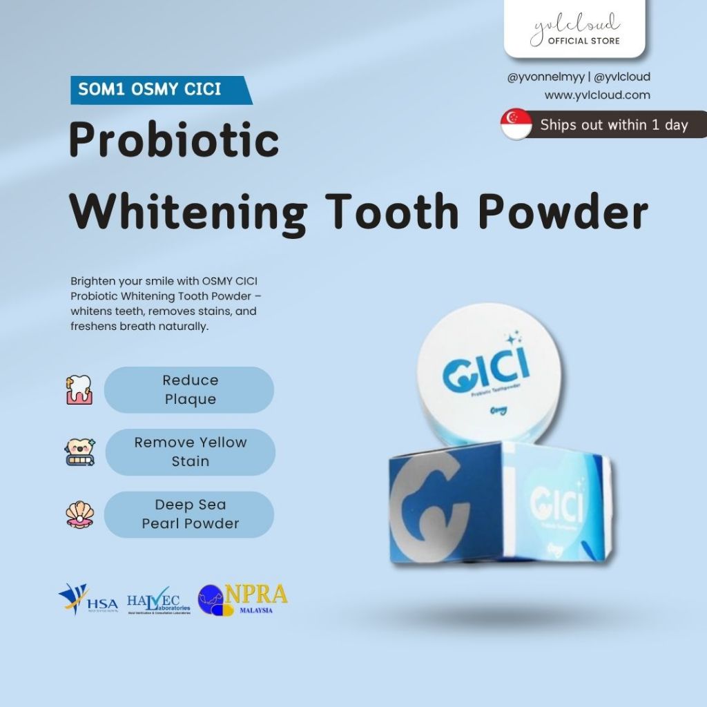CICI Probiotic Whitening Tooth Powder (OSMY BY SOM1) - Whiten Teeth ...