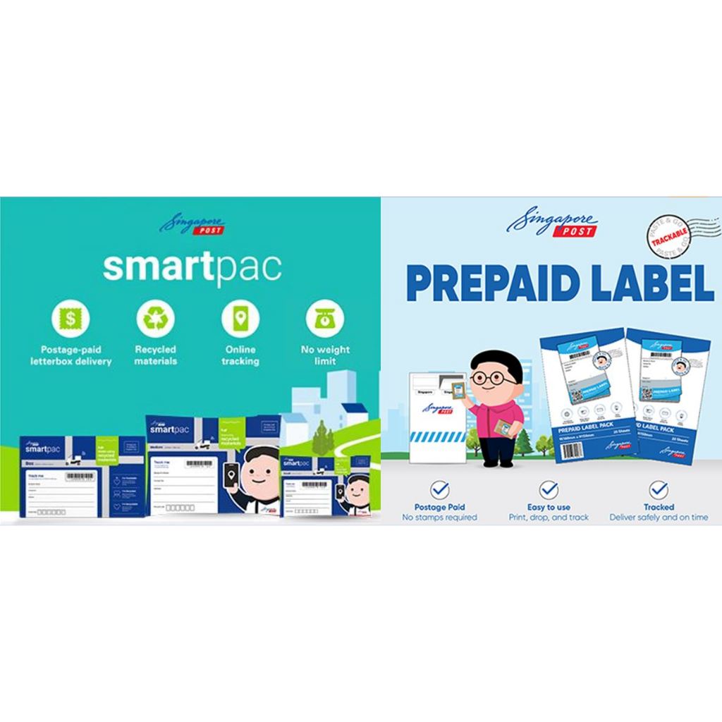 SingPost SmartPac & Prepaid Label Sizes mix and match Convenient