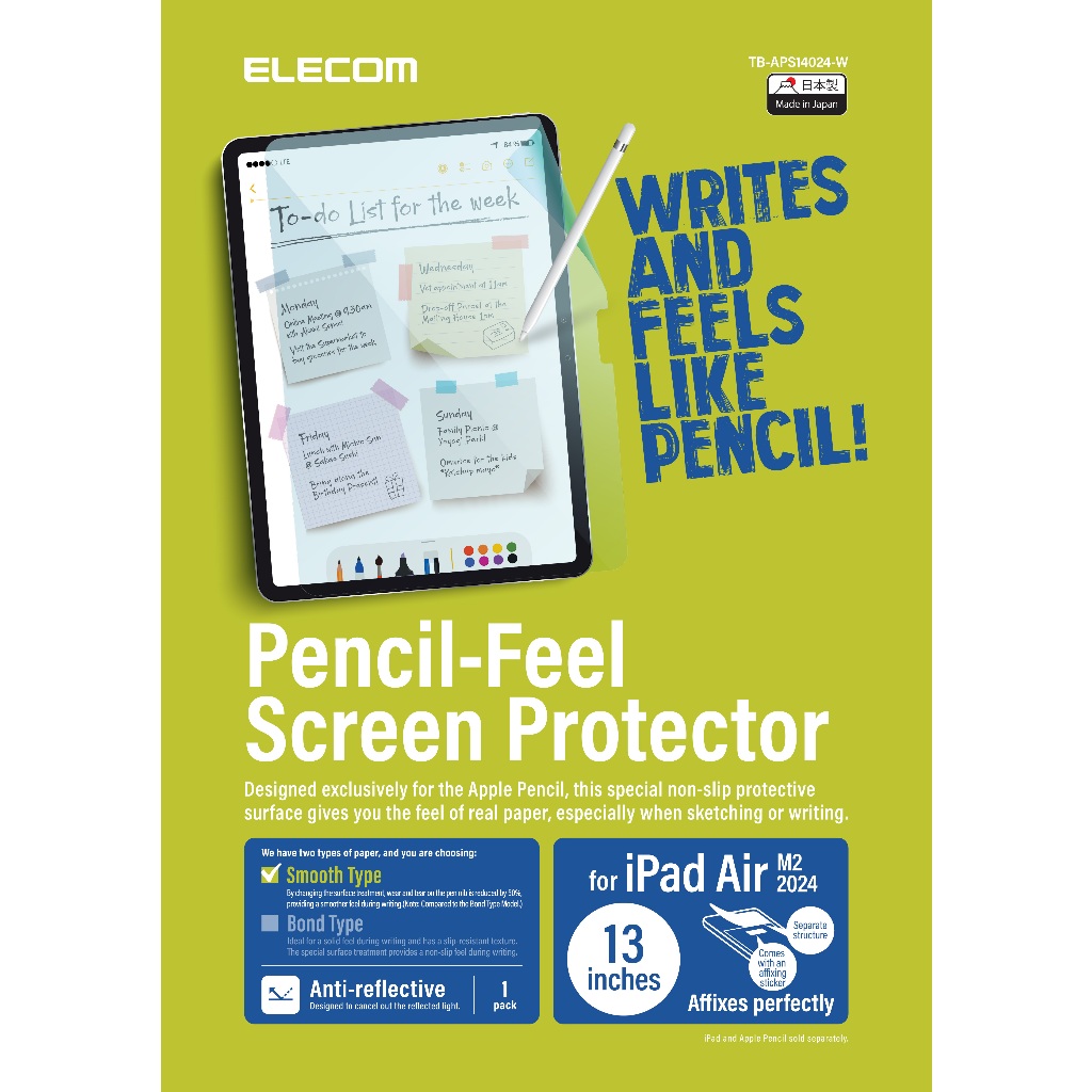Paper Like Elecom Protector ELECOM Paper-like Protective Film