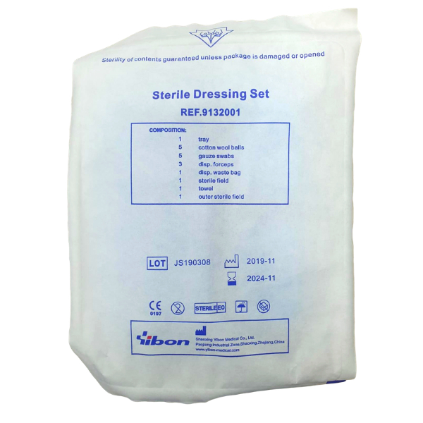 Yibon Disposable Sterile Basic Dressing Set First Aid Wound Care Kit ...
