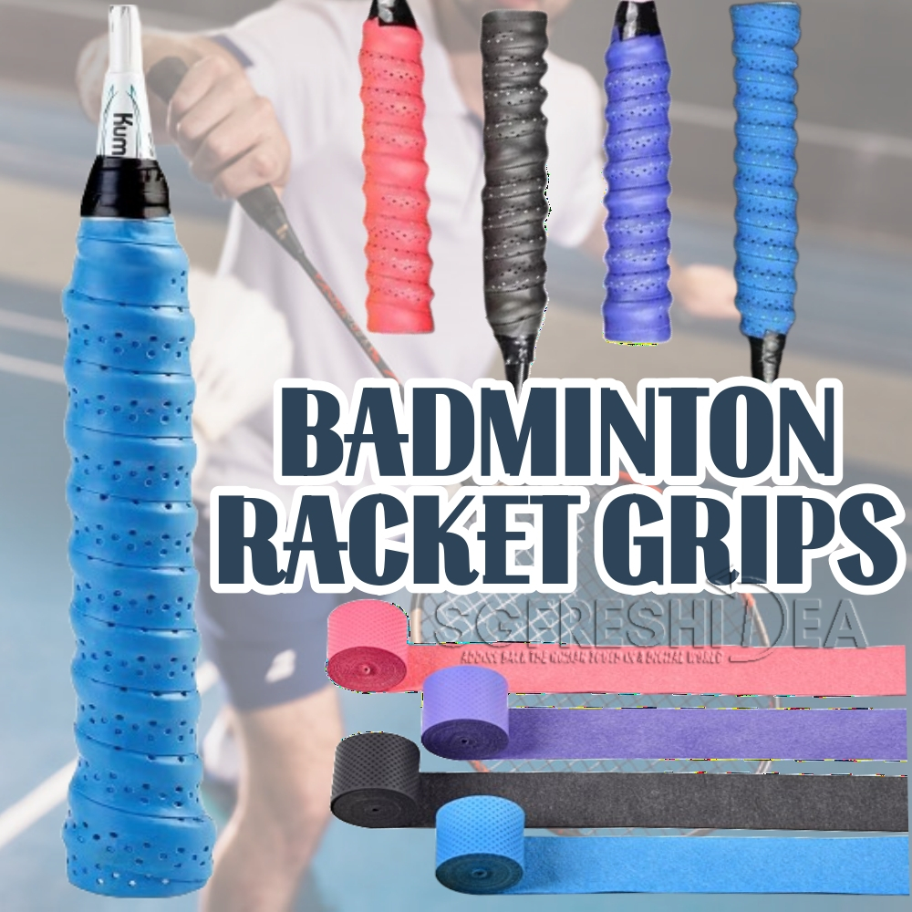 Grip Badminton/Tennis 20 M × 60 Mm – Antidérapant, Confort, Personnalisable